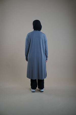 Sports Abaya - Dark Grey