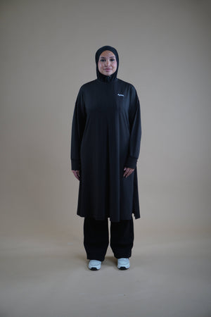 Sports Abaya - Black