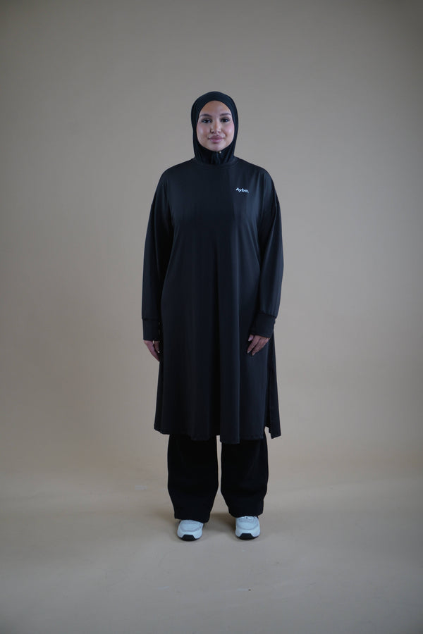 Sports Abaya - Black
