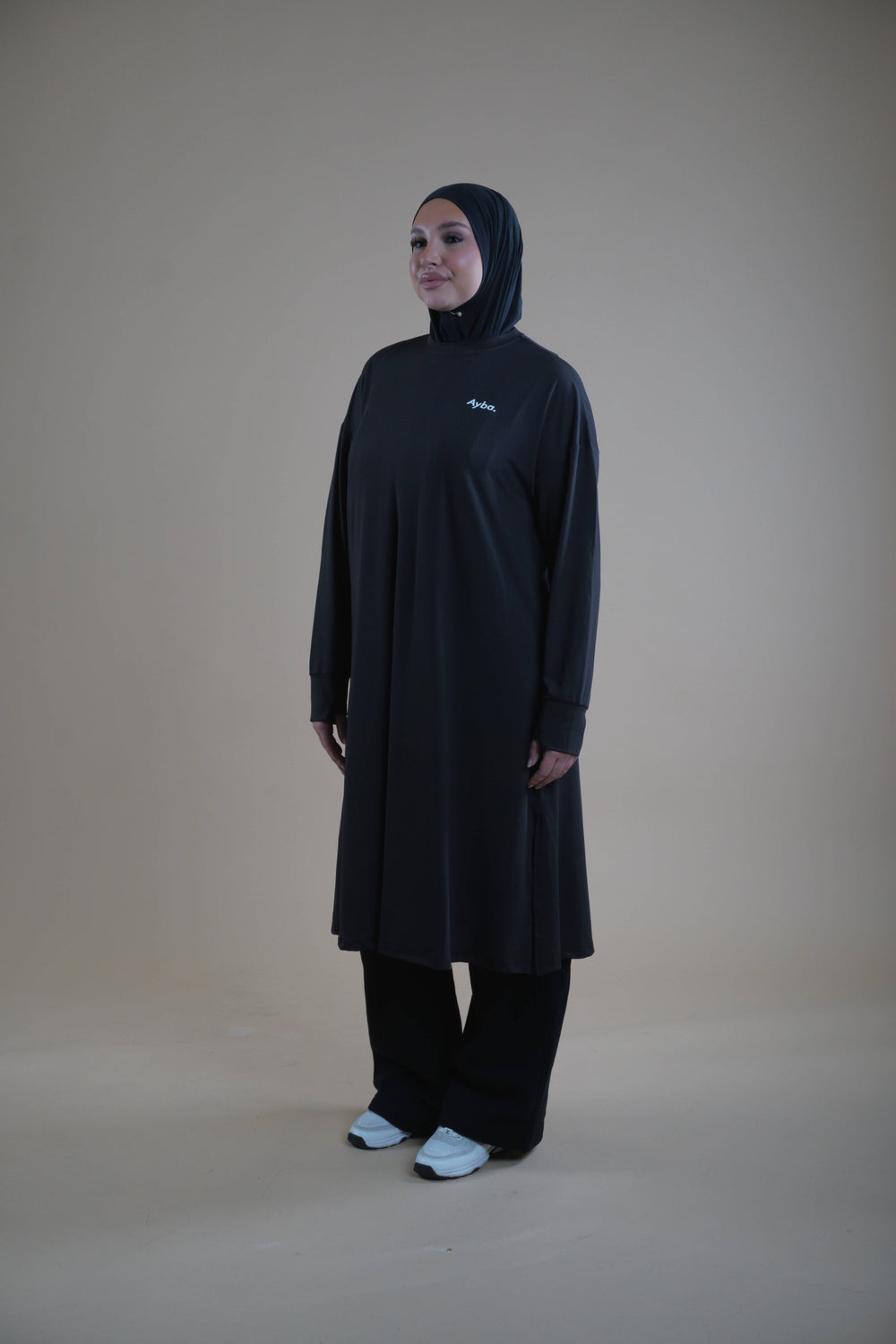 Sports Abaya - Black