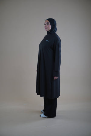 Sports Abaya - Black