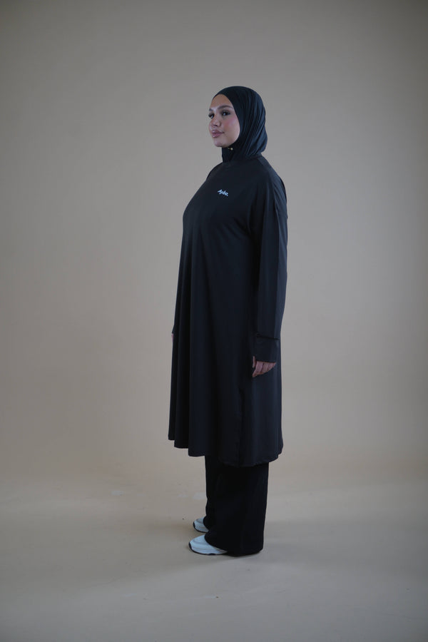 Sports Abaya - Black
