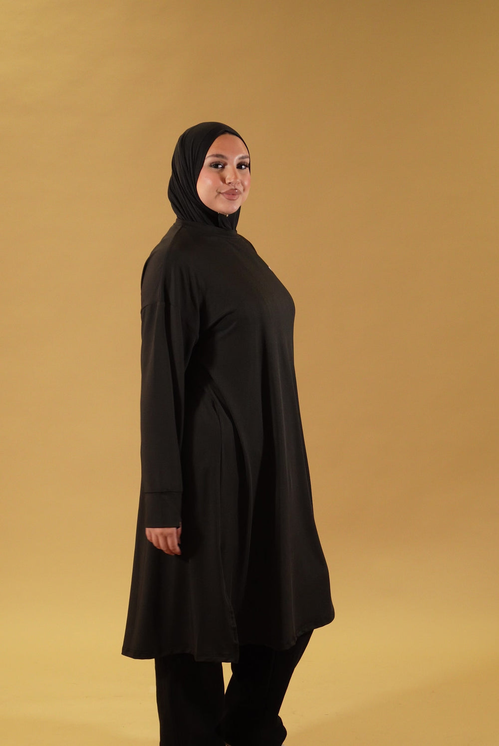 Sports Abaya - Black