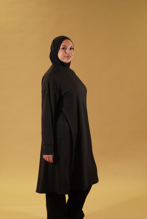 Sports Abaya - Black